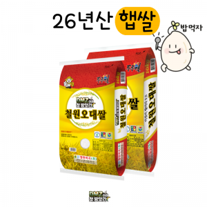[철원미곡]2026년 햅쌀 철원오대쌀 10kgx2개(20kg)